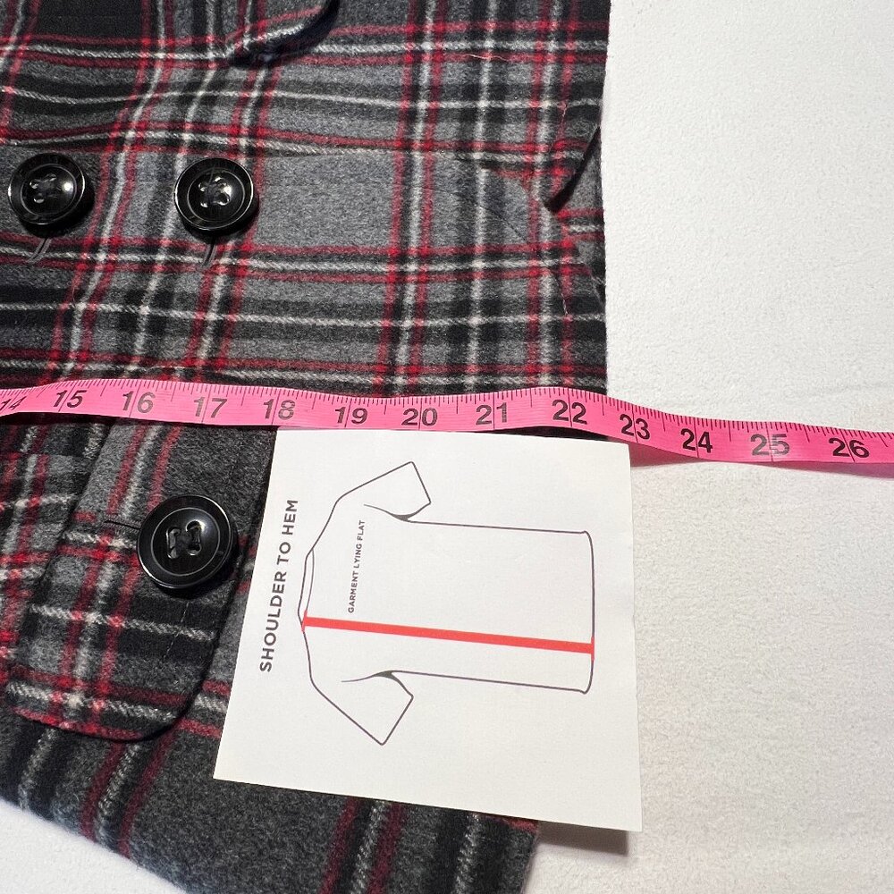 Vintage Talbots Petites Sz 14P Wool Blazer Tartan Plaid, Old Money Quiet Lux - Picture 8 of 10